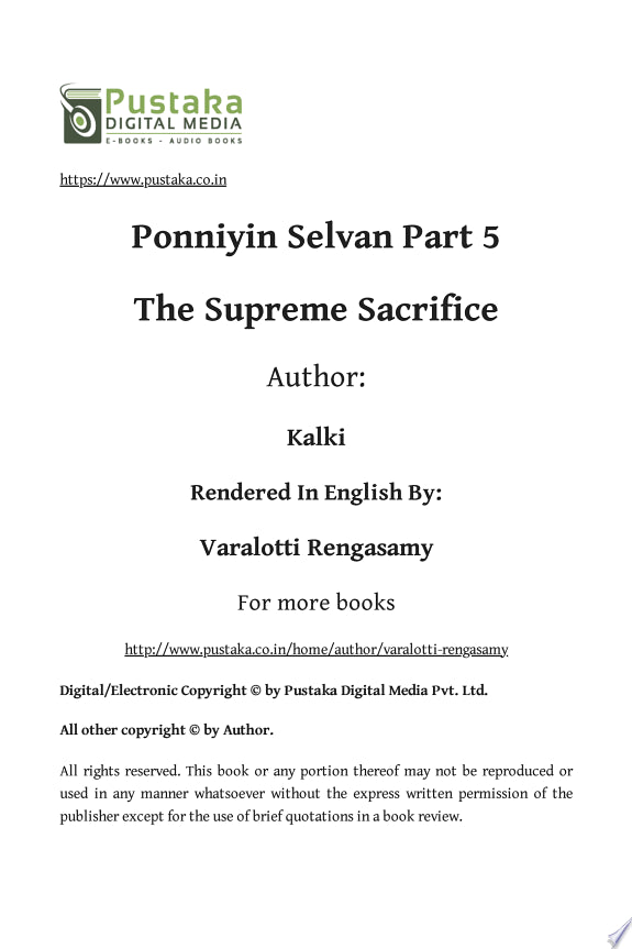 PONNIYIN SELVAN 5: A COMET FALLS