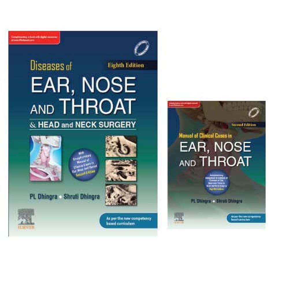Elsevier Diseases Of The Ear Nose And Throat And Head And Neck Surgery 8Ed With Manual Of Clinical Cases In Ear Nose And Throat 2Ed (Pb 2022) cover image
